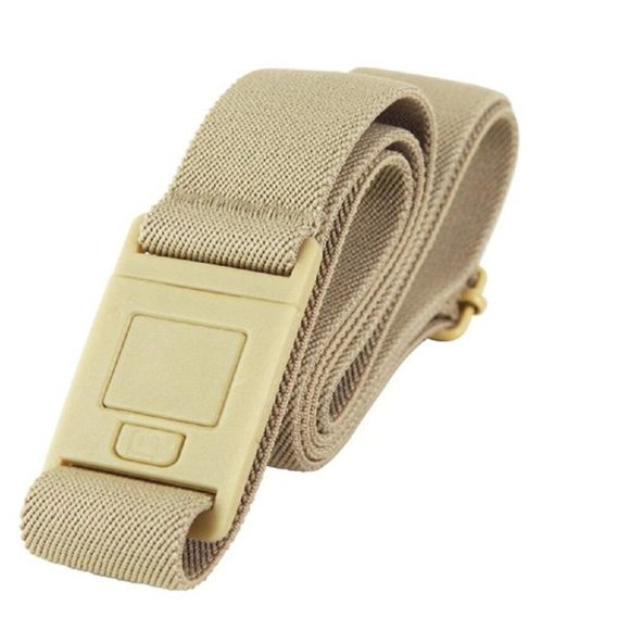 Beltaway2 Square Buckle Adjustable Stretch Flat Buckle Belt One Size 0-14 - Sand - Picture 1 of 1